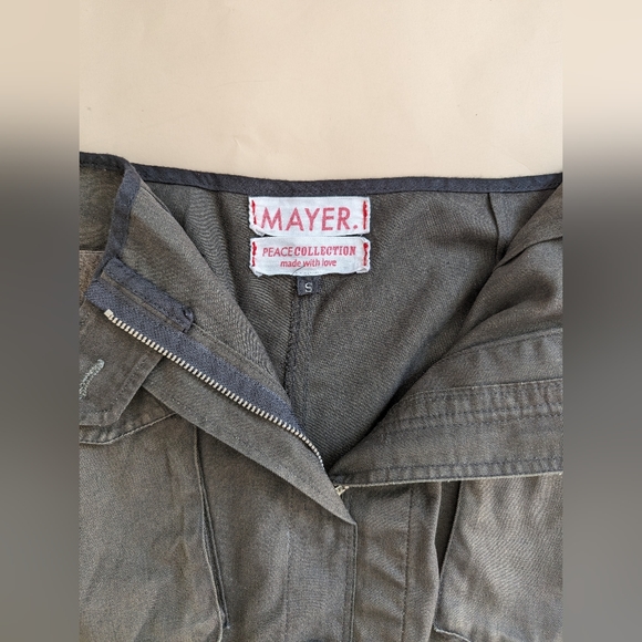 Mayer Peace Collection Utility Pencil Skirt Dark Green Grey Size S - Picture 5 of 10